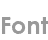 font