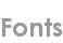 fonts