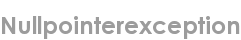 nullpointerexception