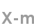 x-m